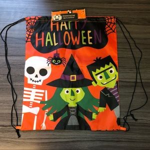 NWT - “Happy Halloween” Halloween Print Drawstring Bag - 16”x 13”